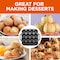 Commercial Chef Cast Iron Cookware Aebleskiver Pan With 16 Cake Pop Mold Openings CHCI16 - alternate 2